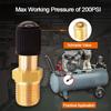 1/4 NPT 1/8 NPT M10 Air Compressor Tanks Fill Valve Brass Automobile Tire Valve Core