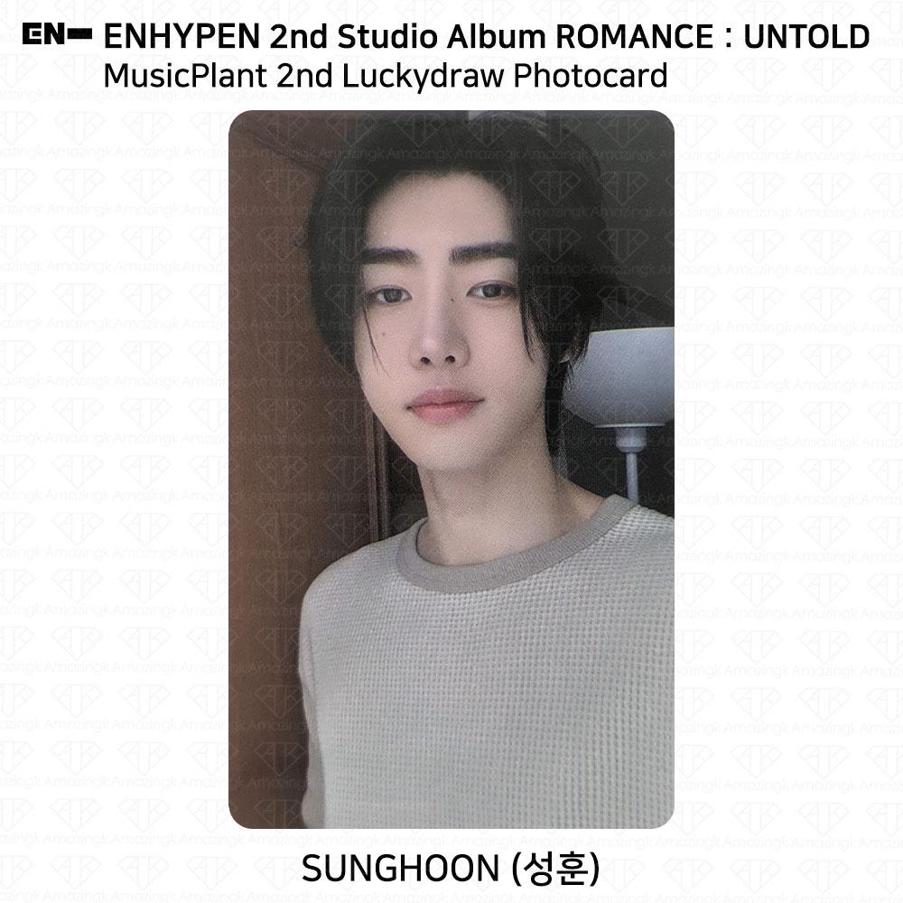 ENHYPEN 2nd Studio Album ROMANCE:UNTOLD Music Plant 2nd Lucky Draw Photocard
