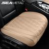 Full Wrapped Car Front Seat Cover Premium PU Leather Vehicle Seat Cushion Breathable Anti Scratch Chair Protector Mat