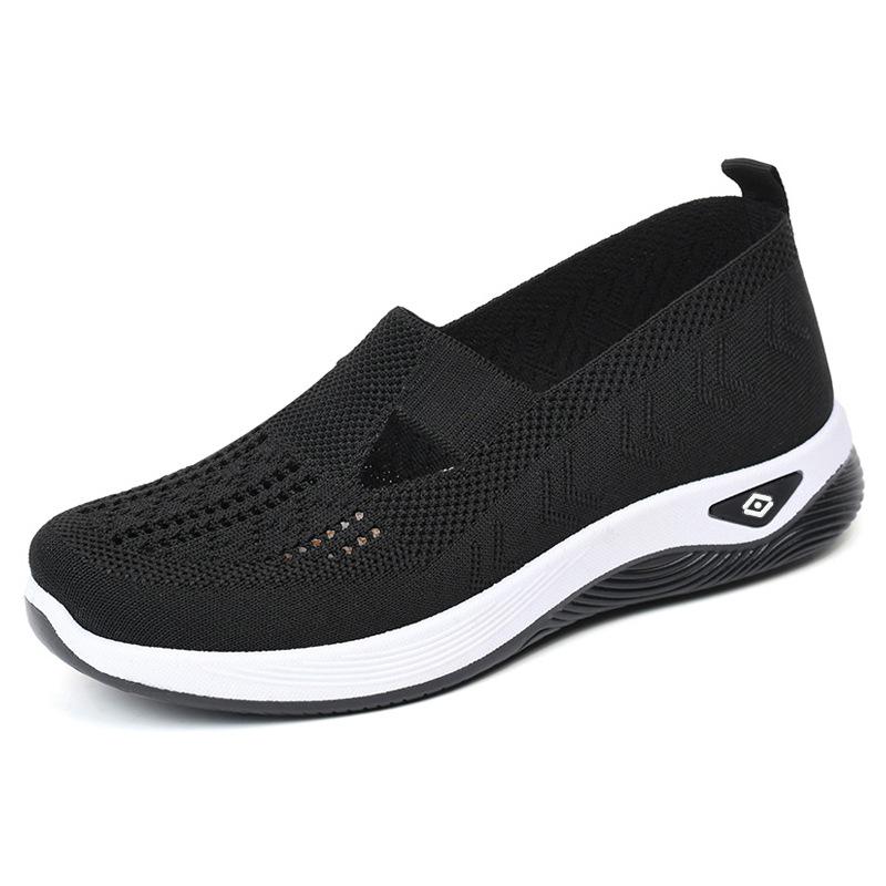 Shoes Women's Large-size Women's Shoes with Soft Soles Pedal Mother Shoes, Mesh Breathable Cloth Shoes KT