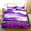 Purple Bedding Set Duvet Cover Bed Quilt Pillow Case 3D Comforter Lavender Butterfly Double Full King Queen Twin Single 3PCS