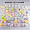 10/20/30Pcs Random Cute Animal Squishy Kawaii Mini Slow Rising Squeeze Stress Relief Hand Toys