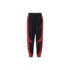 Colorblock Logo Print Mid-Waist Drawstring Loose Knit Joggers Men Bottoms Black DX9374-013
