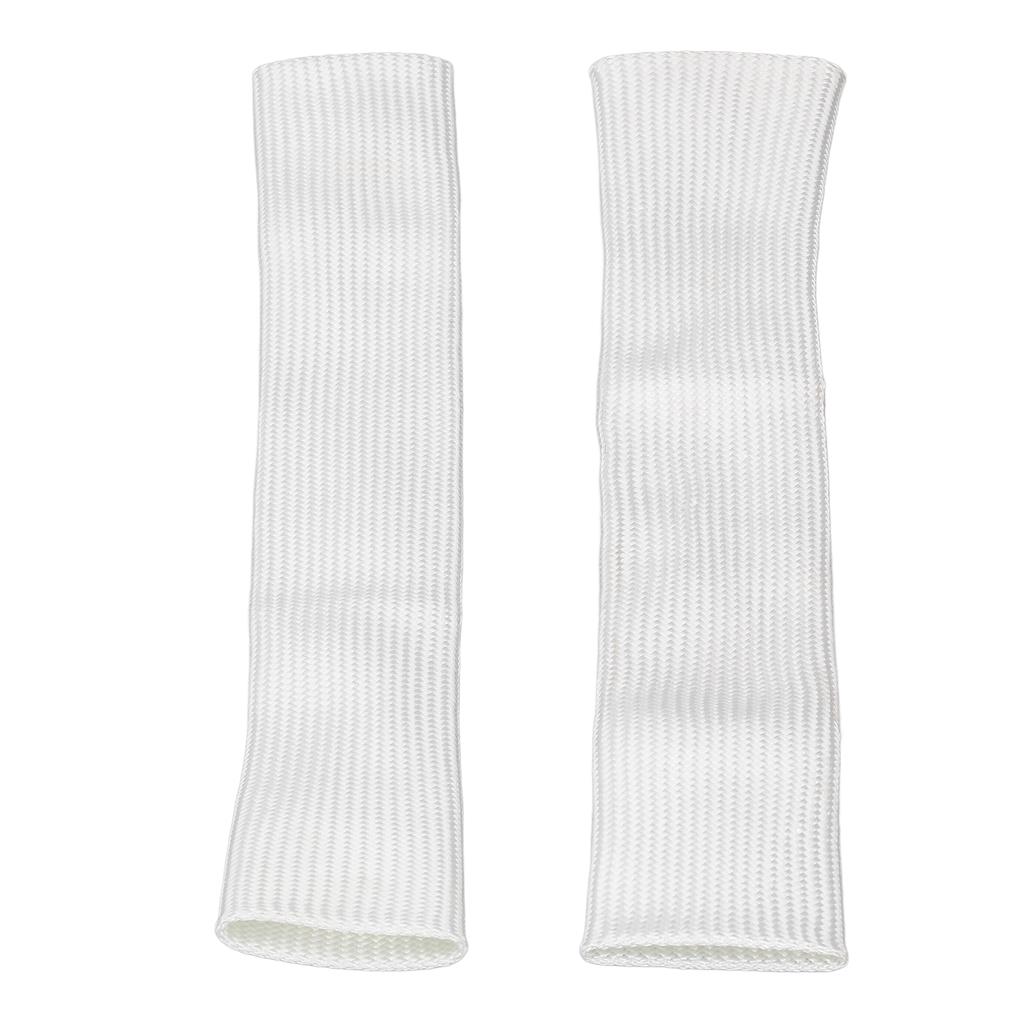 2PCS Glass Fibre Finger Cots Thermal Insulation Finger Covers TIG Welding Fingertip Protector XL L Size White