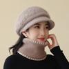Middle-aged and Elderly Hat Women's Autumn and Winter Wool Hat Fashion Cap Thickened Warm Knitted Windproof Beret