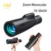 Handheld Telescope 10-30x50 Zoom Monocular With Adapter & Tripod For Smartphone Bird Watching