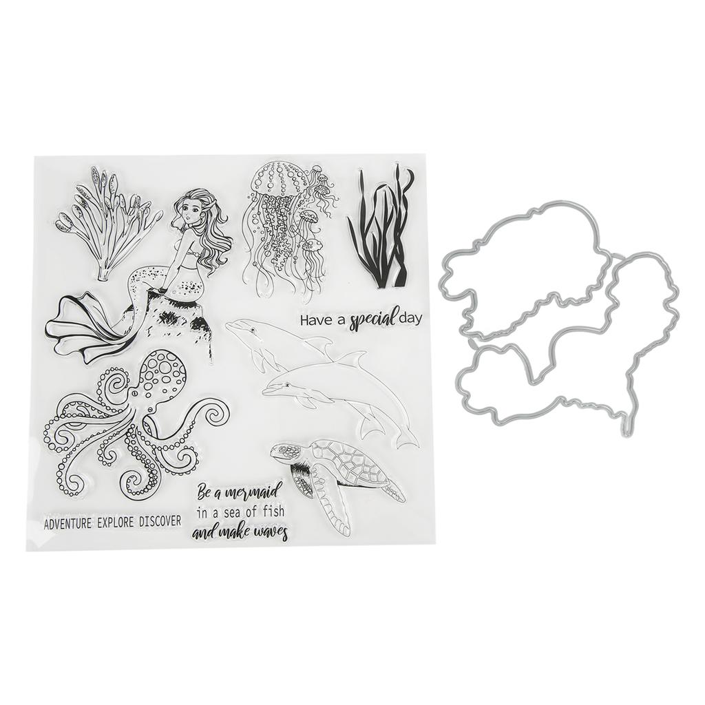 Clear Stamps  Carbon Steel Material Transparent Printing Appearance Decorative Reusable  Cutti