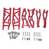 RC Car Suspension Arm Set Aluminium Alloy Front Rear Swing Arms with Ball Head for ARRMA 1 8 KRATON 6S Red
