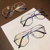 Anti -Blue Light Glasses Women Men Oversized Optical Frame Eye Protection Ultra Light Eyeglasses Office Computer Goggles