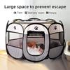 Portable Foldable Pet Cat Tent Octagonal Fence Puppy Shelter Easy To Use Outdoor Travel Pet Tent Cat/Dog Cage Large Cat Houses