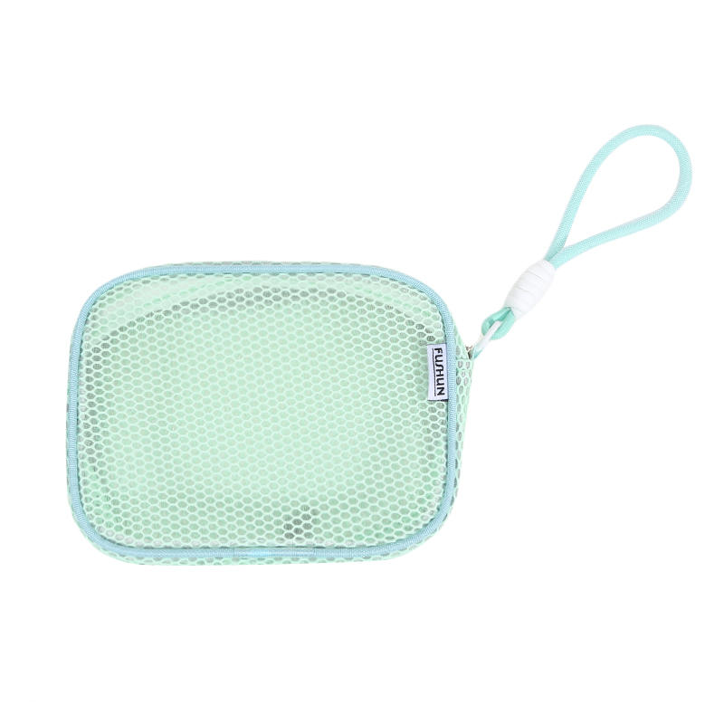 Dopamine Mesh Makeup Bag Women'S Large Capacity Portable Toiletry Bag Cosmetics Storage Bag Multifunctional Tote Bag