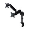 Monitor Arm Dual 2 Screen Post Type Compatible with 17 Inches To 32 Inches Load Capacity: 9kg Gas Type Compatible with VESA Standards Black DPA