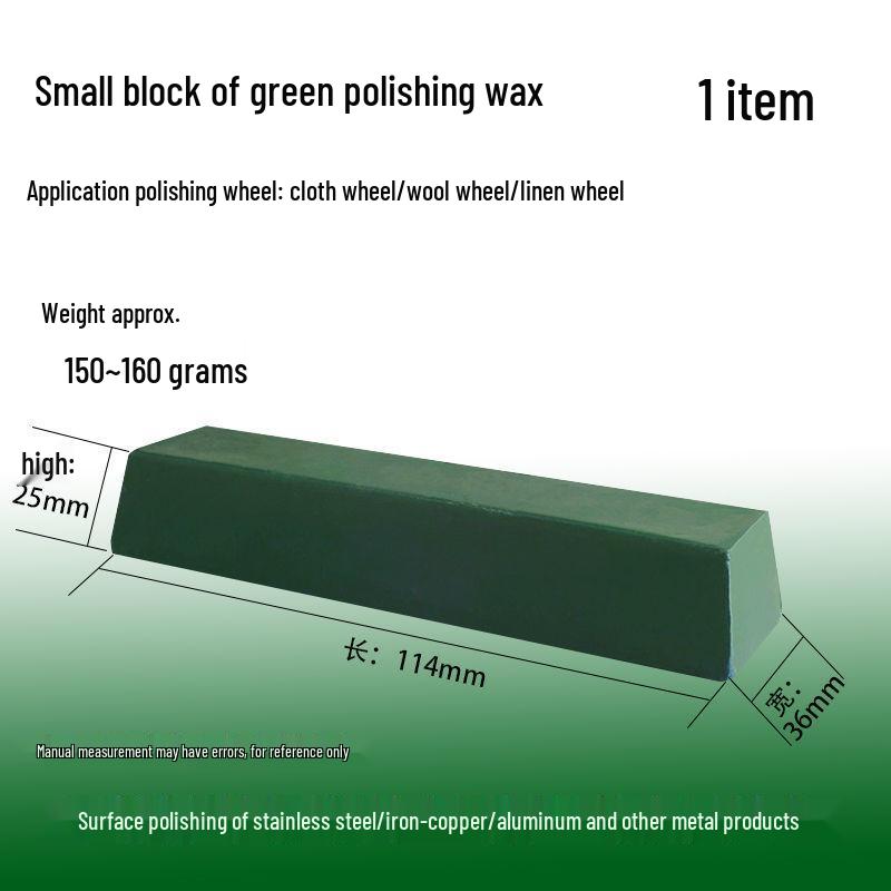 Metal, Glass, Marble & Jade Polishing Paste - White & Green Waxes for Wood & Stainless Steel