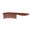 TAN MUJIANG Wooden Hair Comb by Tan Curved Natural Modern and Simple "Suiun" Mokusho. Design, Materials, Aesthetics.