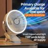 Portable Camping Fan Rechargeable Desktop Portable Air Circulator Wireless Ceiling Electric Fan with LED Light Clip-on Fan