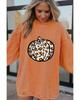 Leopard Graphic Corded Sweatshirt