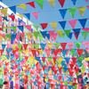150pcs Colorful Pennant Banner Flags Multicolor Bunting String Triangle Flags