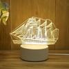 Creative Led Night Light Usb Plug Night Light Monochrome Bedside 3d Night Light