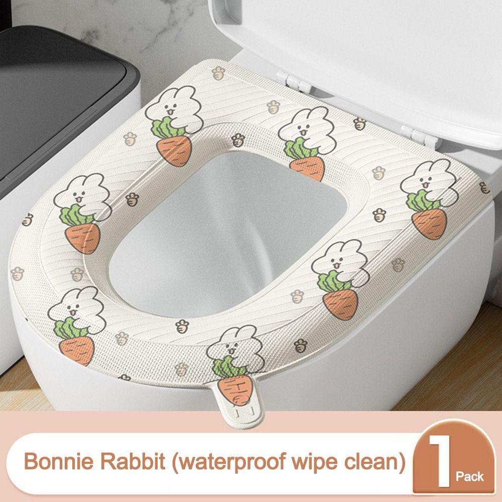 Washable Toilet Mat Waterproof Toilet Accessories New Toilet Seat Pad