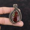 Dragon Bloodstone Pendant Copper Wire Wrapped Gemstone Pendant Handmade Jewelry Elegant Pendant Copper Wire Jewelry Unique Pendant For Gift