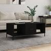  Coffee Table, Black, 102x50x40 Cm, Wood-based Material