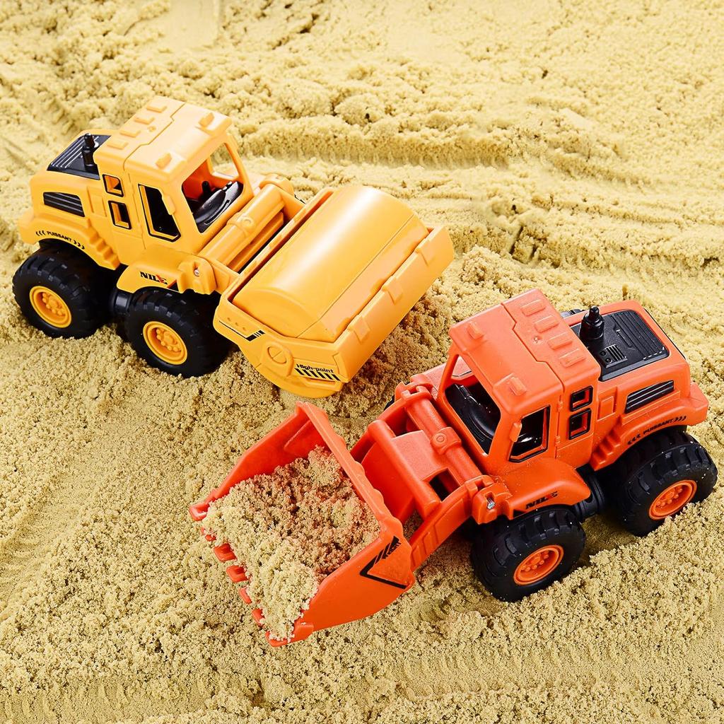 Construction Toys for 3 Years Old Boys Girls Kids Friction Powered Construction Truck Toys Vehicles Sand Toys Trucks Excavator