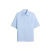 Solid Color Square Neck Casual Short Sleeve Comfortable Shirt Men Shirts Sky-Blue 7380566-403