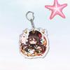 Anime Games Impact  Acrylic Keychain Metal Decoration Accessory Gift Pendant Key Rings