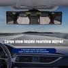 Car Convex Rearview Mirror Interior Clip-on Wide Angle Blind Spot Mirror Simple Installation Anti-glare Panoramic Rear View Mirror