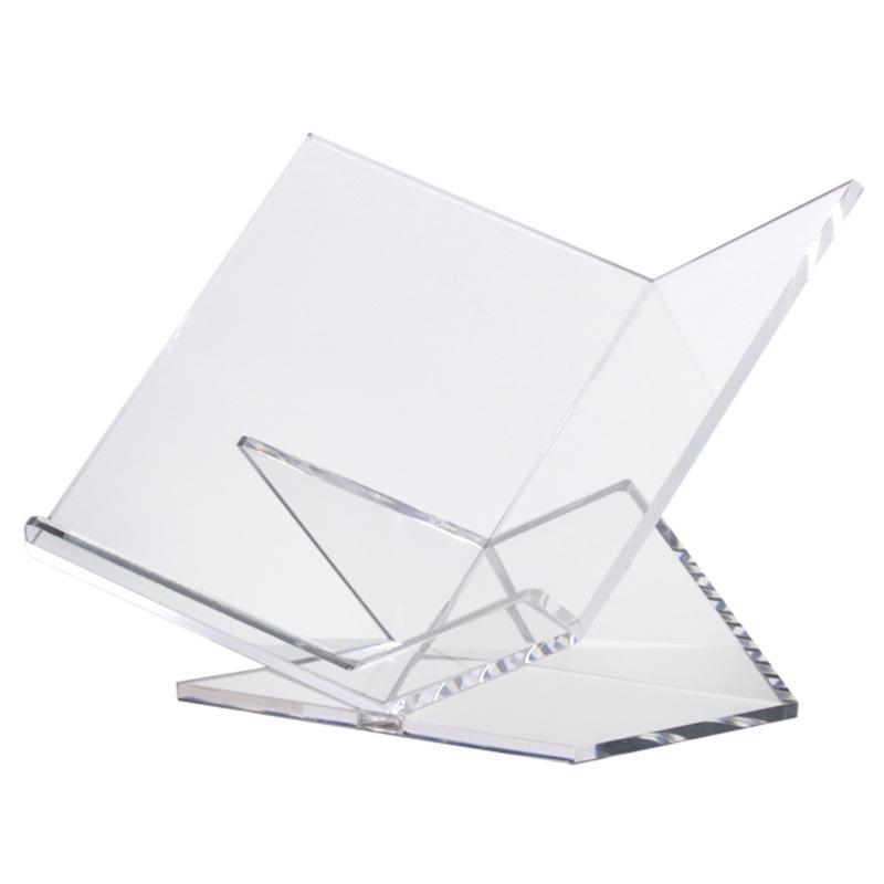 Light Luxury Acrylic V-shaped Bookshelf Magazine Rack Ornaments Hotel Model Room Home Living Room Bedroom Study Room Decorations