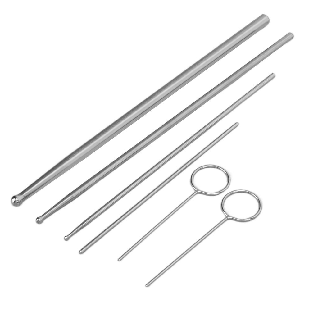 6PCS Snake Probe Kit Stainless Steel Round Head Anti Allergy Reptiles Snake Sexing Probe