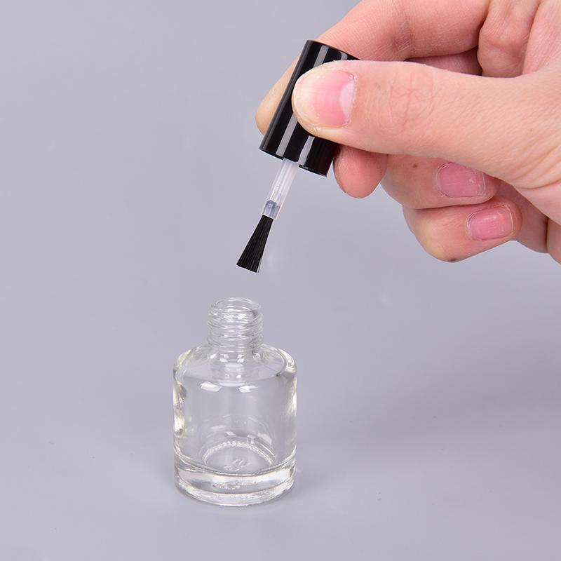 1Pcs 5/10/15Ml Empty Glass Nail Polish Bottle With Brush Nail Oil Glass Bottle
