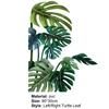 2Pcs Sticker Decal Nature Easy To Paste Smooth Tropical Plant Background Sticker for Living Room