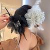Tassel Chain Grasping Clip Elegant Butterfly Hair Claw New Flower Hairgrips Women