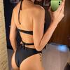 Sexy Halter Wrap Around Lace Up Bikini Women Swimwear Female Swimsuit Two-pieces Bikini Set Bather Bathing Suit Swim Lady