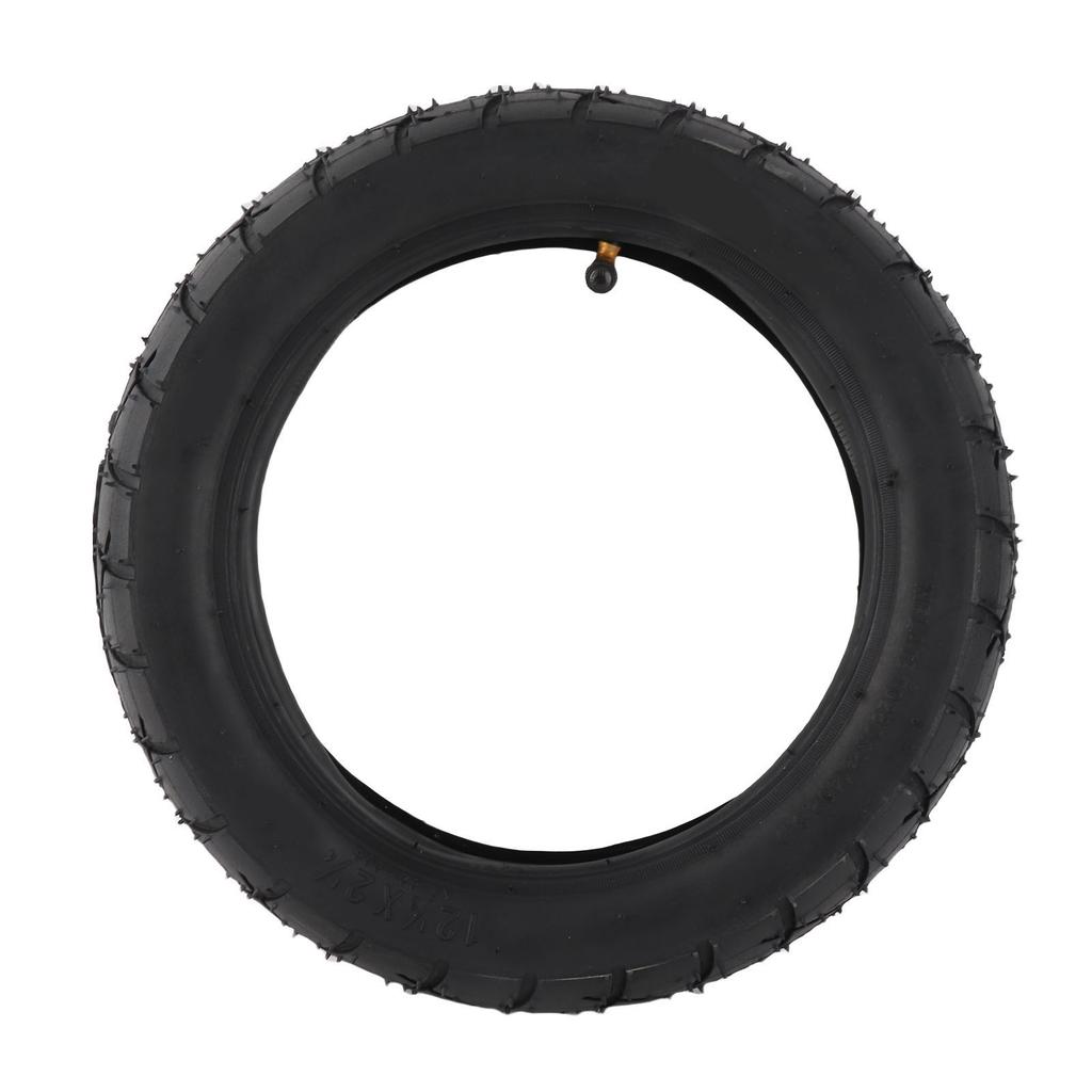 12 1 2x2 1 4 Tire and Inner Tube Set with Angled Valve Stem for Electric Bicycle