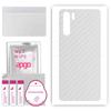 apgo Protective Skin Sticker for the Back Compatible with Oppo Reno3 CPH2043, Wrap Film, Foil, Vinyl - Pattern Transparent Carbon
