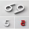 6cm 3D House Number Digital Nameplate Door Plaque House Drawer Sign Plating Door Number  Plastic Number Label Hotel Home Address House Number Plate