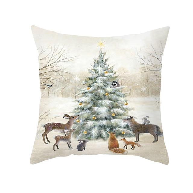 Christmas Ornament Navidad Noel Xmas Gifts Christmas Cushion Cover Merry Christmas Decorations for Home