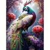 Diamond Painting Flower Peacock Cross Stitch Kit Diamond Embroidery For Adults Diamond Mosaic Picture Rhinestones For Home Decors 30x40cm