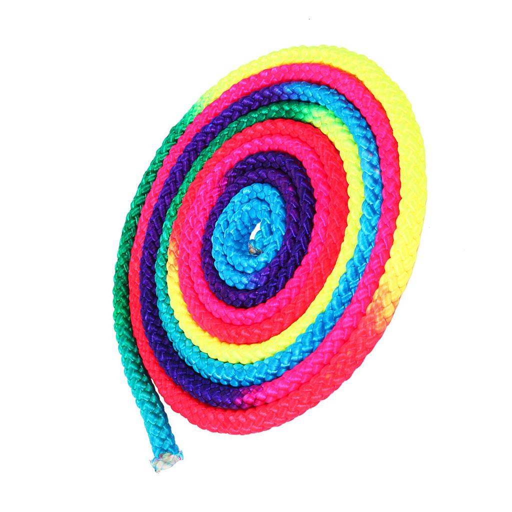 Rainbow Color Rhythmic Gymnastics Rope Solid Competition Arts Training Rope
