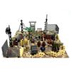 Desert Camp Barracks Base Military MOC Building Blocks Radar Tower Artillery Sentry Defense Bricks Toys