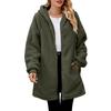 Women's Fall and Winter Long Sleeve Casual Comfortable Loose Hooded Jacket