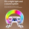 Multifunctional Night Lights Alarm Clock Music Speaker Wireless Charger 3 In 1Bedside Table Lamps G Styling Light Home Bedroom Decor