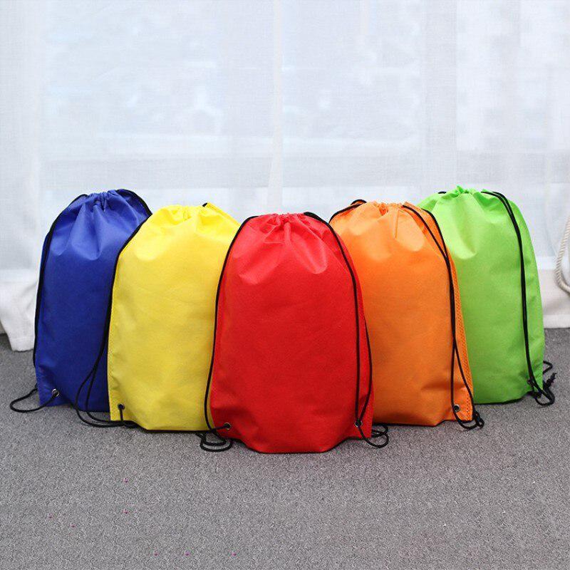 Reusable Drawstring Shopping Bag Backpack Oxford Cloth Bags For Food/Travel/Outdoor Grocery Bags