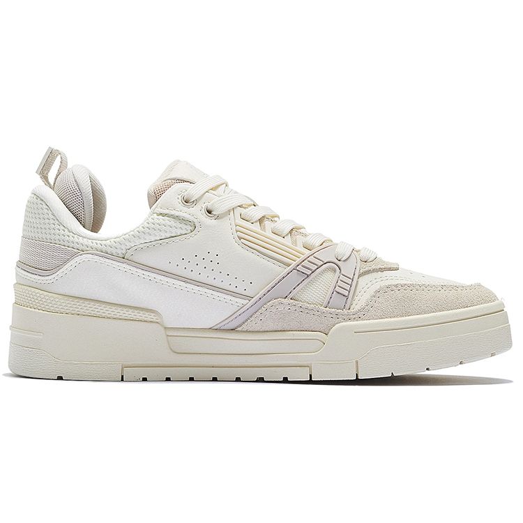 Li Ning 001 Btc Comfortable Soft Classic Casual Low-Top Sneakers Women Sneakers White AGCS104-5