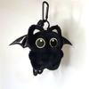 Kawaii Black Cat Plush Keychains Doll Pendant Cuddly Kitten Key Chain Ins Plush Keyring Doll for Boy Girl Cute Brithday Toy Gift