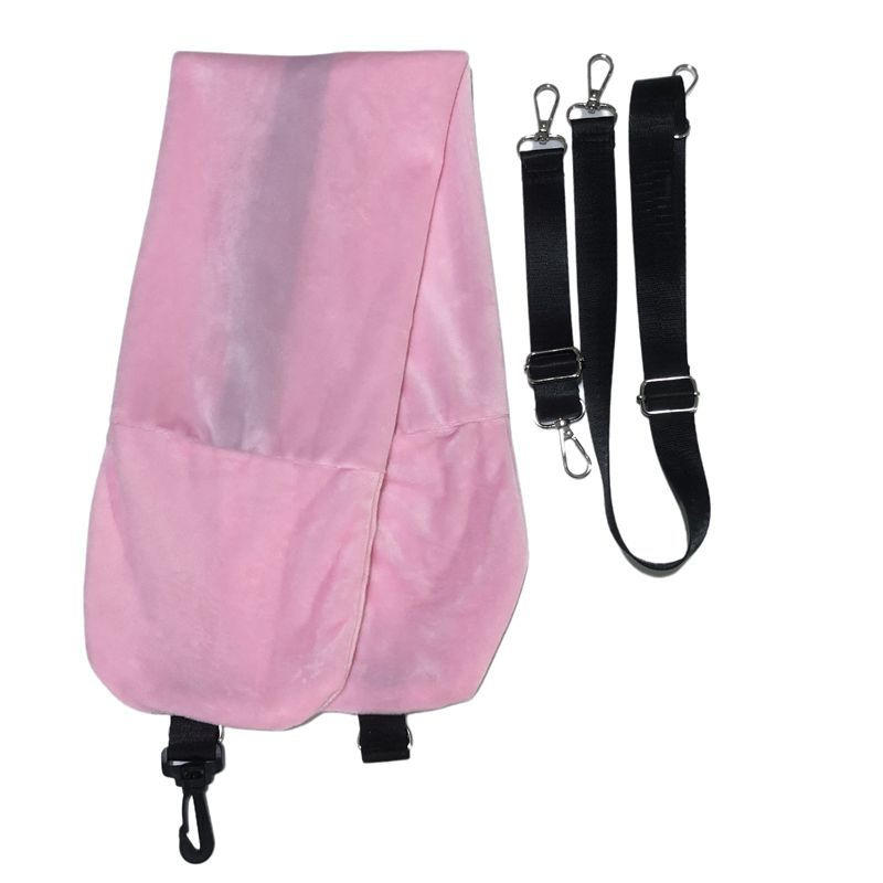 Travel Neck Pillow With Fillable Clothing U-Shaped Pillowcase Extra Storage Bag Velvet Neck Pillow Cover For Airplane Travel