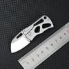 High Hardness D2 Handle Folding Knife Stainless Steel MINI Fruit Knife EDC Express Pocket Knife Gift Outdoor Tool KeyPendant