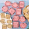 10Pcs Biscuit Molds Food Grade Smooth Edge Non-Stick Creative Shape BPA Free